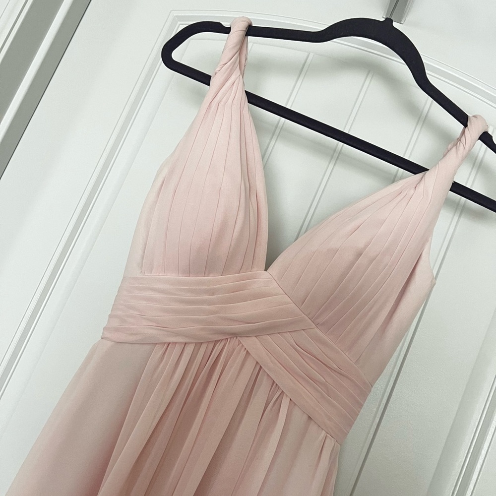 * Custom A0 Azazie Blush Pink Bridesmaid Dress * please read for measurements